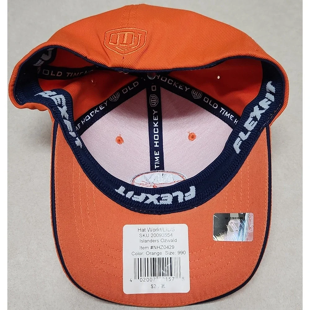 New York NY Islanders Orange Fitted Hat NHL